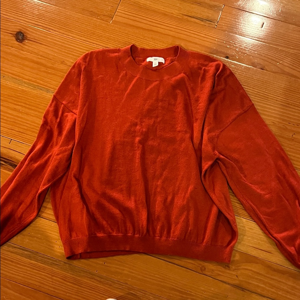 BP Vibrant Rust color Women's Crewneck Sweater